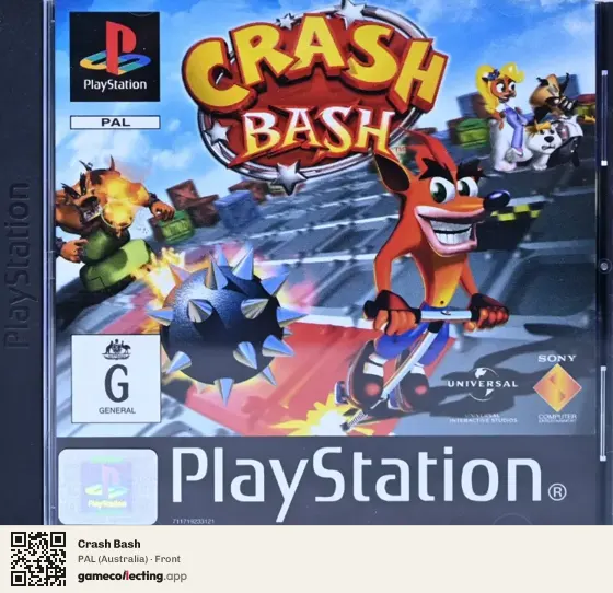 Crash Bash PlayStation, Australia box front