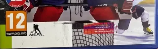 NHL 21, the PEGI square on its front