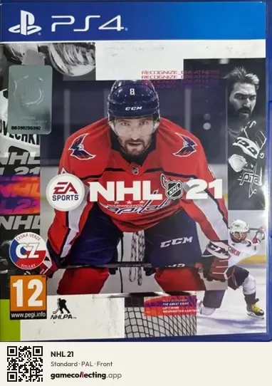 NHL 21 PlayStation 4, PAL box front