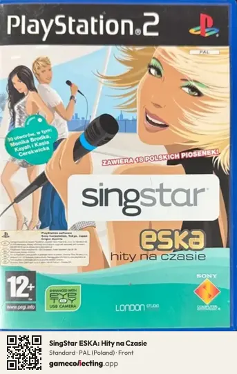 SingStar ESKA: Hity na Czasie PlayStation 2, Poland box front