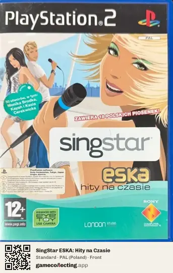 SingStar ESKA: Hity na Czasie PlayStation 2, Poland box front