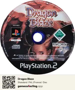 Dragon Blaze PlayStation 2, PAL disc
