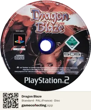 Dragon Blaze PlayStation 2, PAL disc