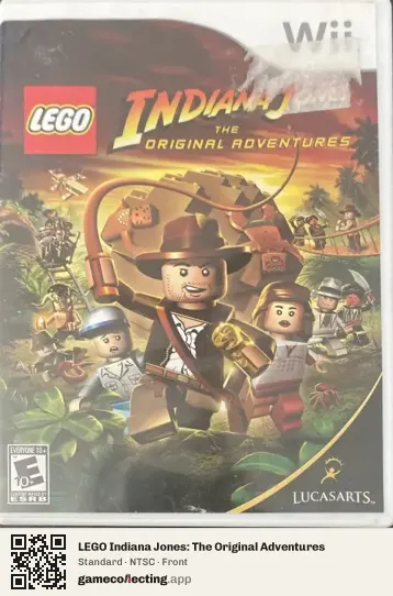 LEGO Indiana Jones: The Original Adventures Nintendo Wii, NTSC box front