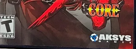 Guilty Gear XX Accent Core, the ESRB box on its front