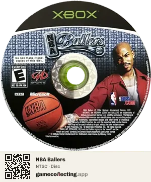 NBA Ballers Xbox, NTSC disc