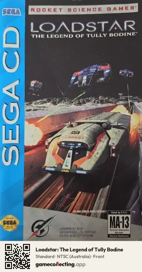 Loadstar: The Legend of Tully Bodine Sega Mega-CD / Sega CD, Australia box front