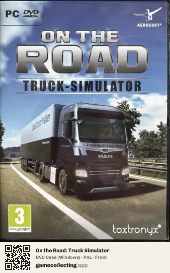 On the Road: Truck Simulator Computer, PAL box front