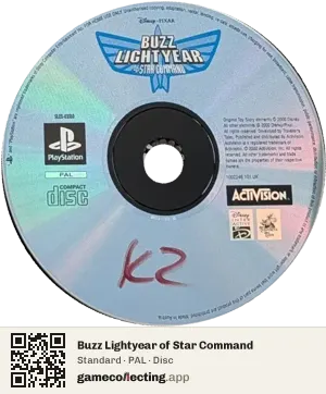 Buzz Lightyear of Star Command PlayStation, PAL disc