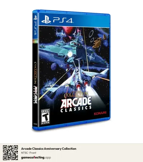 Arcade Classics Anniversary Collection PlayStation 4, NTSC box front