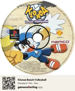 Klonoa Beach Volleyball PlayStation, PAL disc