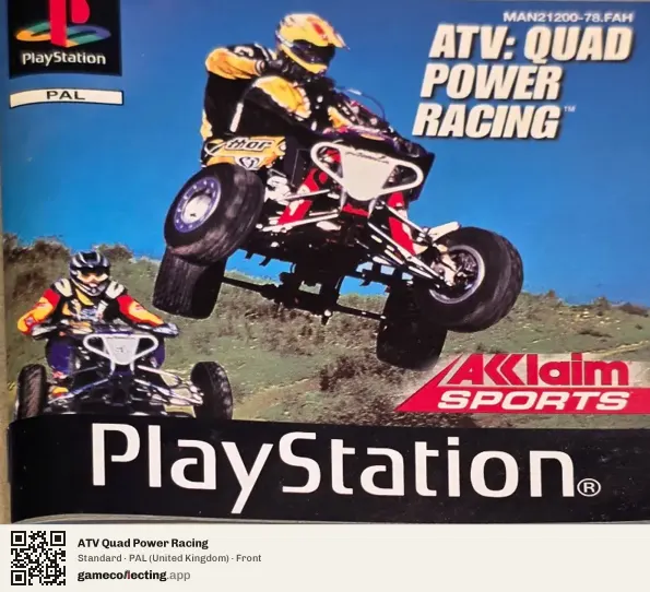 ATV Quad Power Racing PlayStation, United Kingdom box front
