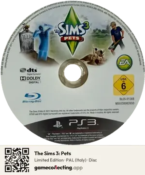 The Sims 3: Pets PlayStation 3, PAL disc