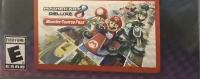 Mario Kart 8 Deluxe, the ESRB box on its front