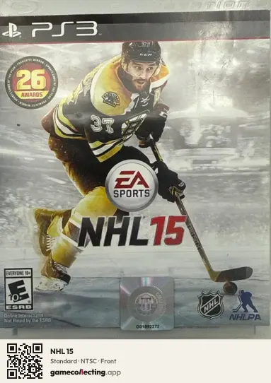 NHL 15 PlayStation 3, NTSC box front