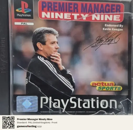 Premier Manager Ninety Nine PlayStation, United Kingdom box front