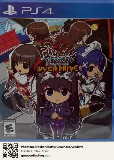 Phantom Breaker: Battle Grounds Overdrive PlayStation 4, NTSC box front