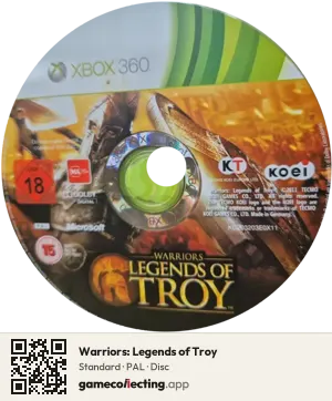 Warriors: Legends of Troy Xbox 360, PAL disc