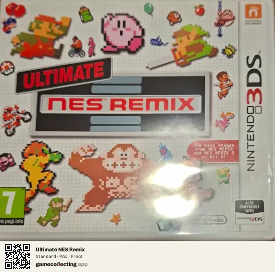 Ultimate NES Remix Nintendo 3DS, PAL box front