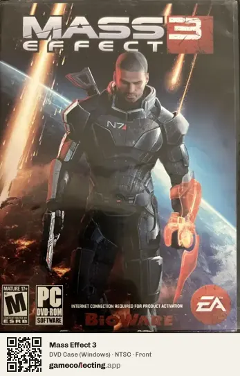 Mass Effect 3 Computer, NTSC box front