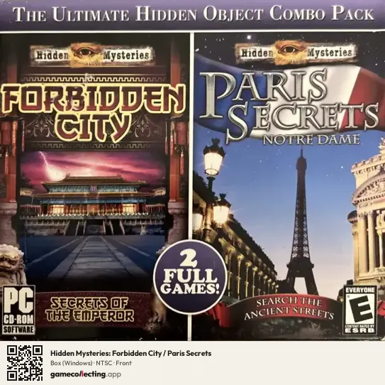 Hidden Mysteries: Forbidden City / Paris Secrets Computer, NTSC box front