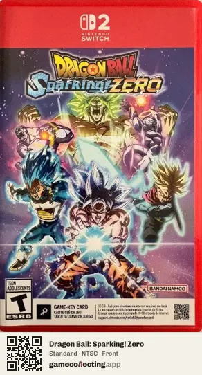 Dragon Ball: Sparking! Zero Nintendo Switch 2, NTSC box front