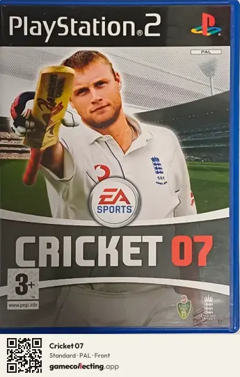 Cricket 07 PlayStation 2, PAL box front
