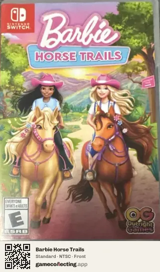 Barbie Horse Trails Nintendo Switch, NTSC box front