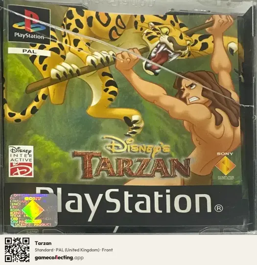 Tarzan PlayStation, United Kingdom box front