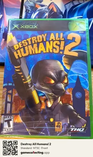 Destroy All Humans! 2 Xbox, NTSC box front