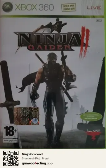 Ninja Gaiden II Xbox 360, PAL box front