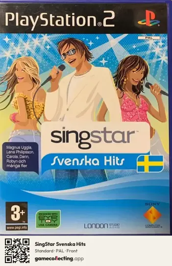 SingStar Svenska Hits PlayStation 2, PAL box front
