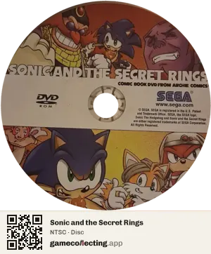 Sonic and the Secret Rings Nintendo Wii, NTSC disc