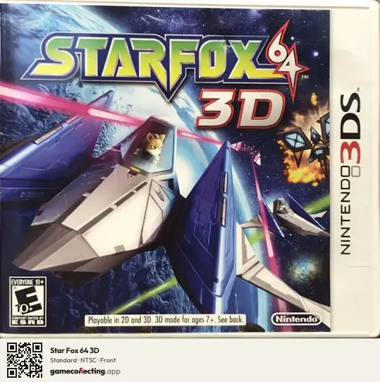 Star Fox 64 3D Nintendo 3DS, NTSC box front