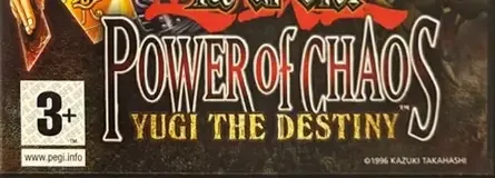 Yu-Gi-Oh! Power of Chaos: Yugi the Destiny, the PEGI square on its front