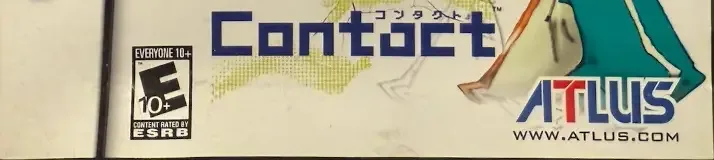Contact, the ESRB box on its front