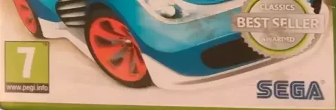 Sonic & All-Stars Racing Transformed, the PEGI square on its front