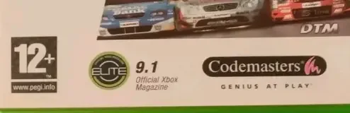 TOCA Race Driver 2, the PEGI square on its front