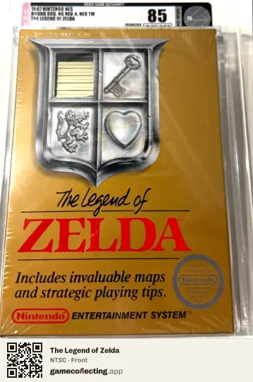 The Legend of Zelda Nintendo Entertainment System, NTSC box front