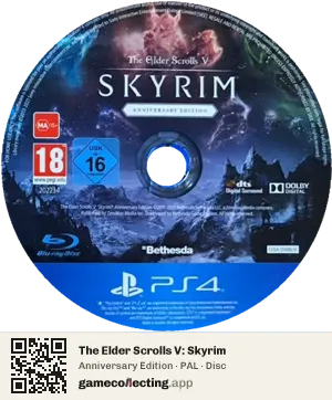 The Elder Scrolls V: Skyrim PlayStation 4, PAL disc