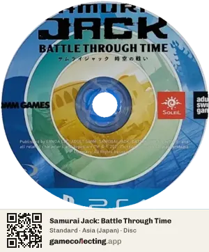 Samurai Jack: Battle Through Time PlayStation 4, Asia disc
