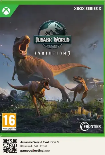Jurassic World Evolution 3 Xbox Series X, PAL box front