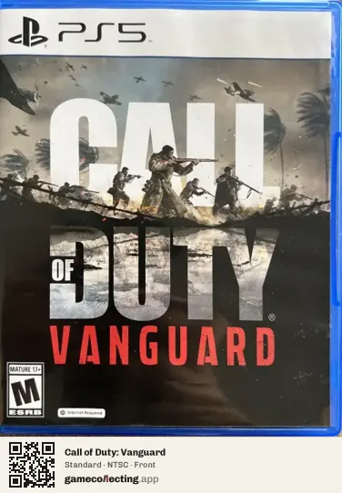Call of Duty: Vanguard PlayStation 5, NTSC box front