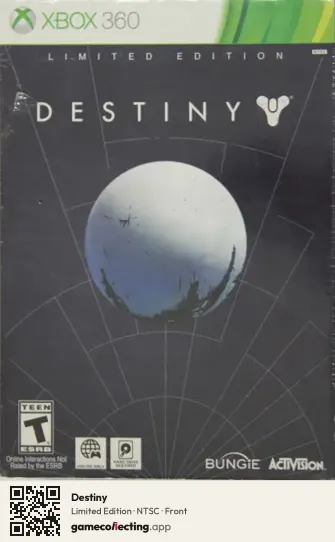 Destiny Xbox 360, NTSC box front