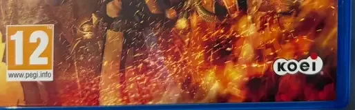 Samurai Warriors 4 Empires, the PEGI square on its front