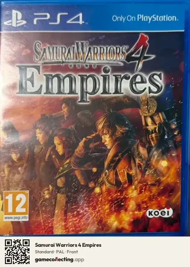 Samurai Warriors 4 Empires PlayStation 4, PAL box front