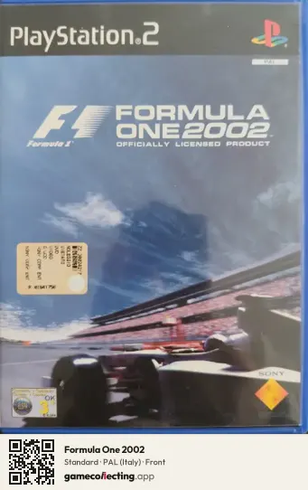 Formula One 2002 PlayStation 2, Italy box front
