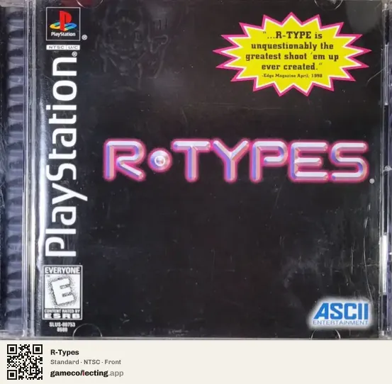 R-Types PlayStation, NTSC box front
