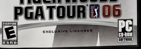 Tiger Woods PGA Tour 06, the ESRB box on its front