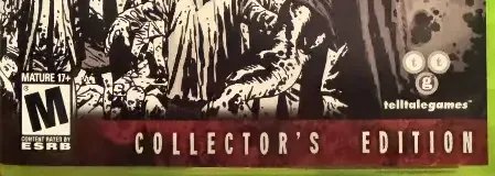 The Walking Dead, the ESRB box on its front